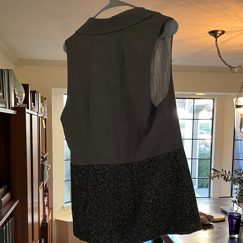 CAbi Two-Tone Black and Gray Vest - Picture 5 of 10